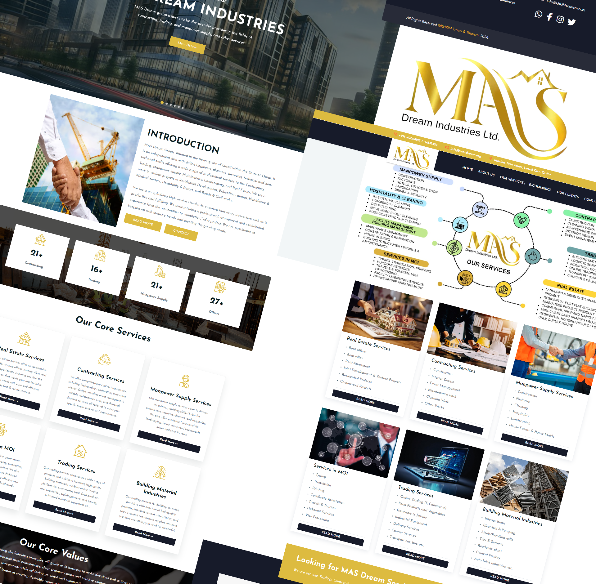 Digital Vision portfolio | Masdream Industries - Qatar