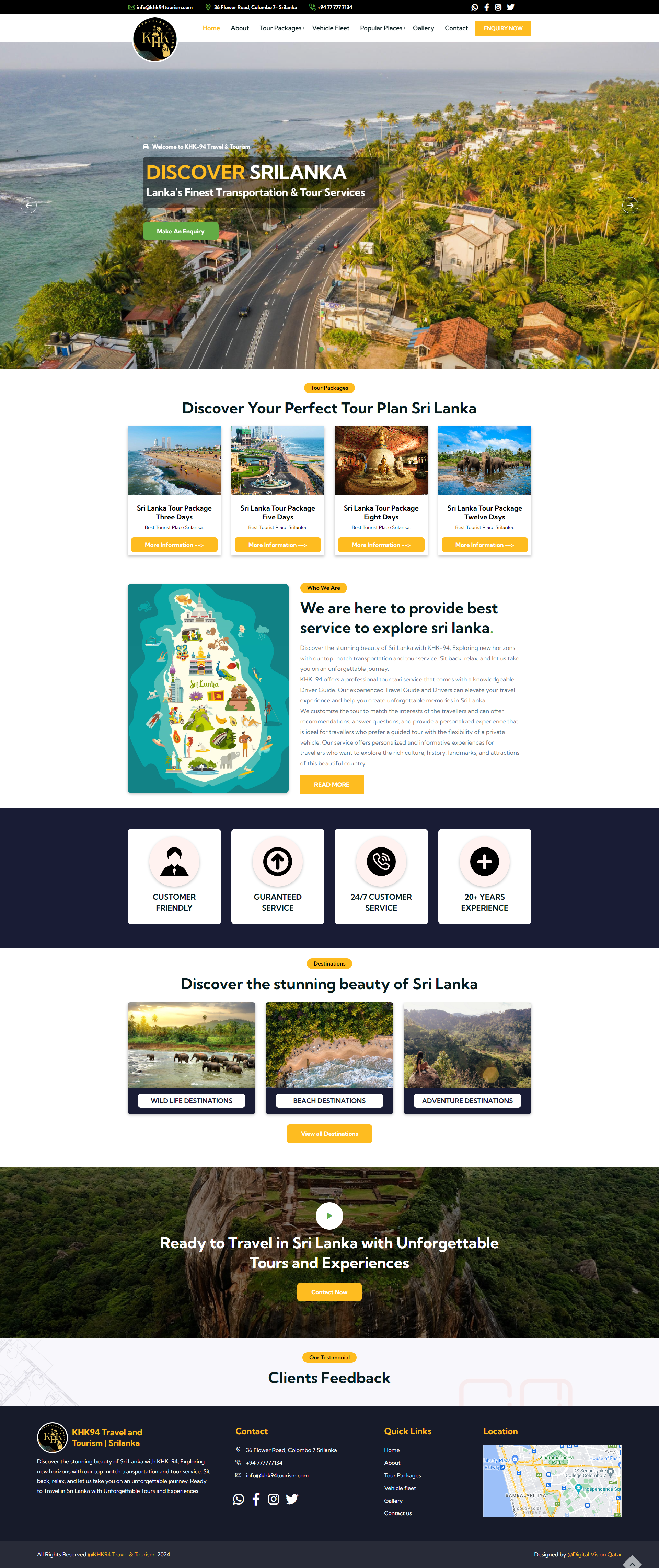 Digital Vision Portfolio | KHK94 Tourism Website Creation